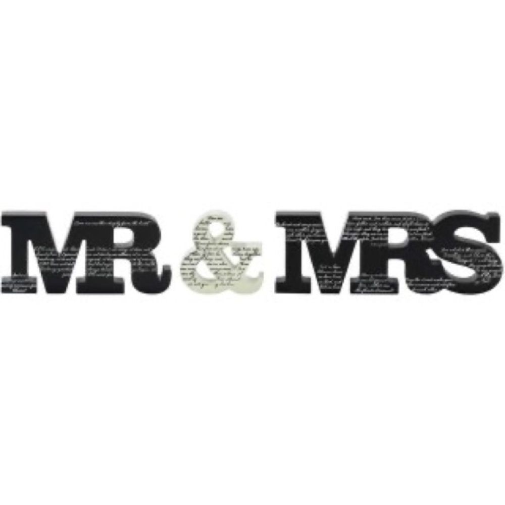 10/$25🦋 Dickson's Black & White Mr & Mrs Wall Plaques/Tabletop Decor